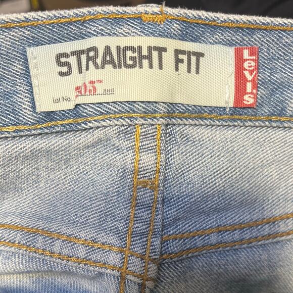 VTG Y2K Levi Strauss 505 Loose Straight Fit Jeans Mens 36x32 LW Skater Grunge - Picture 7 of 10